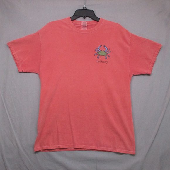 Tops - Bethany Crustacean Identification T-Shirt Graphic Print Pink Women Size | L